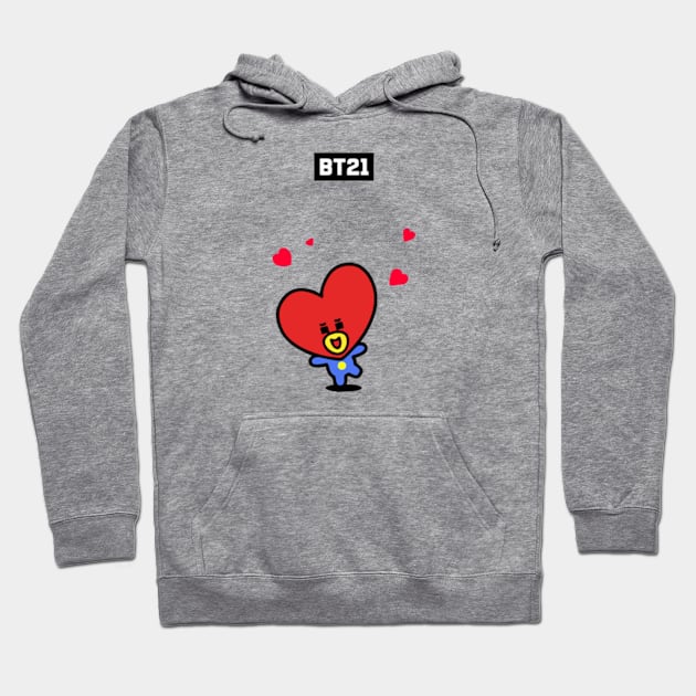 bt21 bts exclusive design 54 Hoodie by Typography Dose